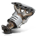 M- Catalytic Converter Exhaust Manifold with Heat Shield For 2001-2005 Honda Civic, Fits      Models with 1.7L Engine