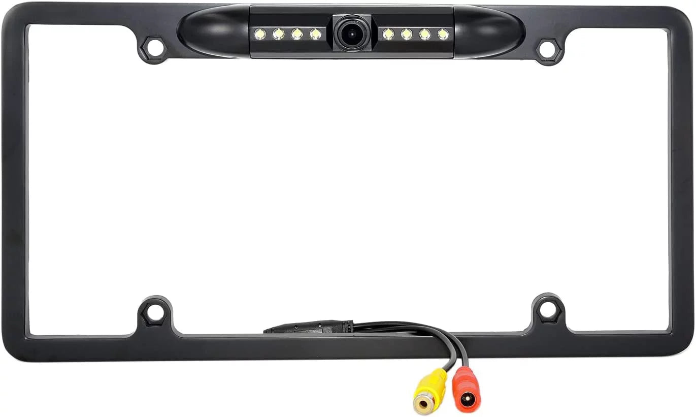 Backup Camera Rearview License Plate Waterproof for Kenwood -773S DNX773S Black