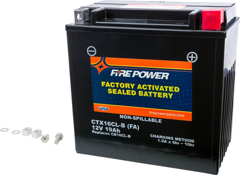 Fire Power Sealed Factory Activated Battery CT16CL-B-() Compatible With Yamaha  Cruiser  (FX1100-A) 2004-2008