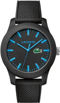 Lacoste Men's Black L1212 Silicone Strap Watch 2010791
