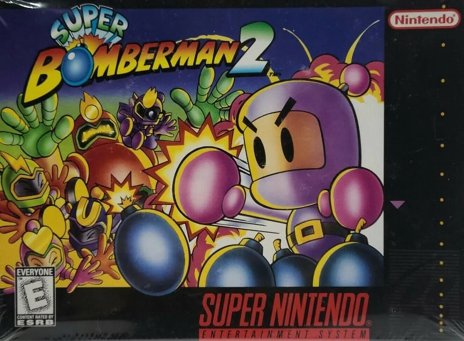 Restored Super Bomberman 2 (Super Nintendo, 1994)  Maze Game (Refurbished)
