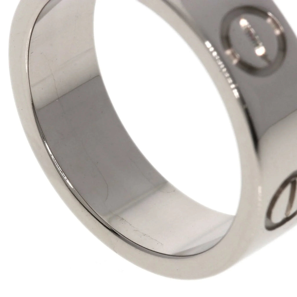 Pre-Owned Cartier Love Ring #49 Ring, K18 White Gold, Women's  (Good)