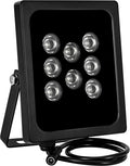 2   Illuminator 90 Degree Wide Angle 8-LEDs  Infrared Light for Security Cameras, Waterproof Outdoor  Light for   Camera