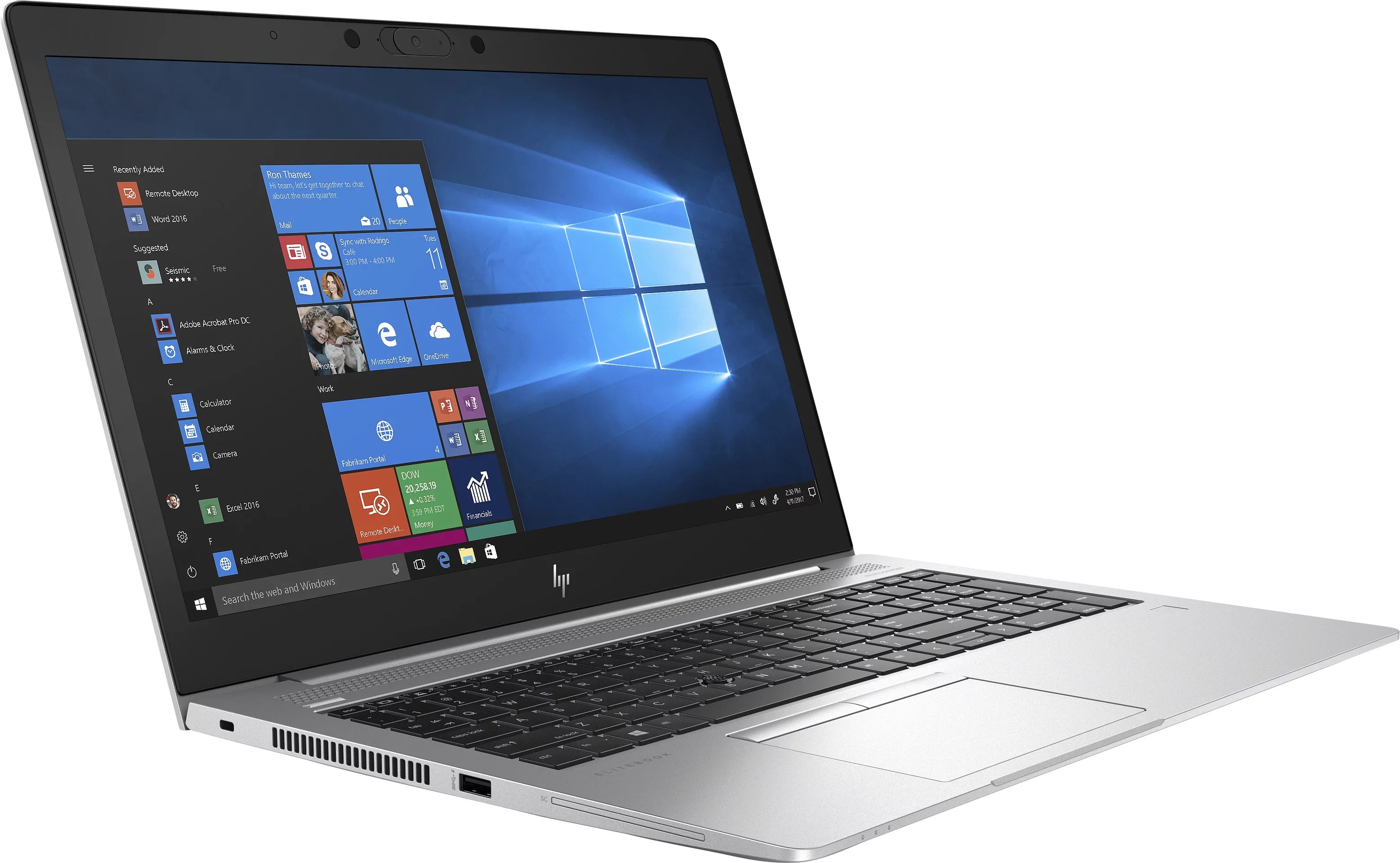 EliteBook 850 G6 15.6" Touchscreen Notebook - Intel Core i5-8365U - 8GB  - 32GB Optane Memory - 256GB  - Intel  Graphics 620 - Windows 10 Pro - Silver