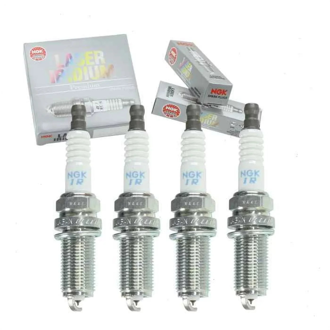 4 pc  Laser Iridium Spark Plugs compatible with Hyundai Genesis Coupe 2.0L L4 2013-2014