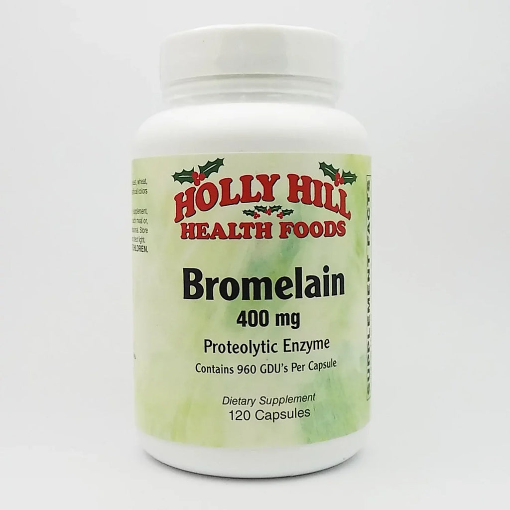 Holly Hill Health Foods, Bromelain 400 mg, Anti-inflammatory and Digestive Enzyme, 120 Capsules