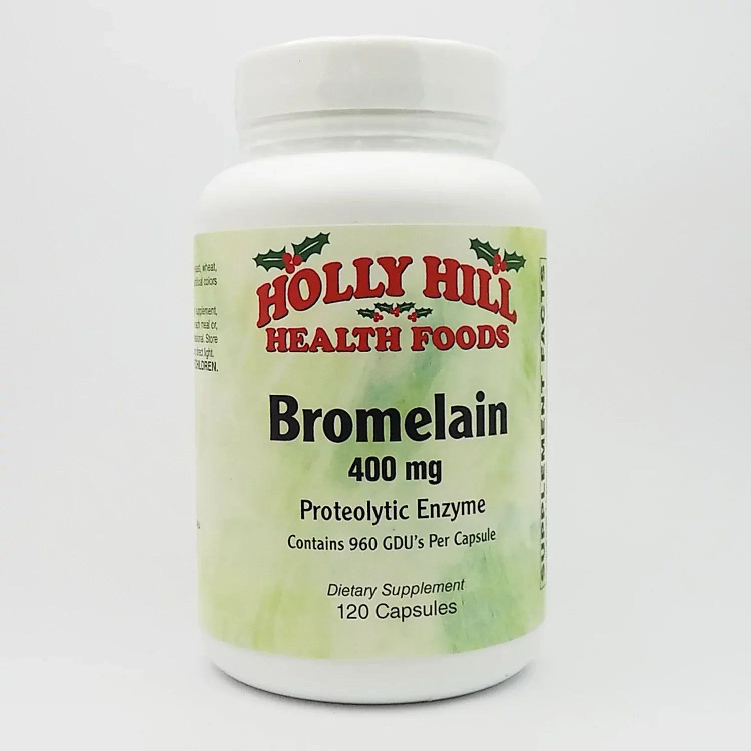 Holly Hill Health Foods, Bromelain 400 mg, Anti-inflammatory and Digestive Enzyme, 120 Capsules