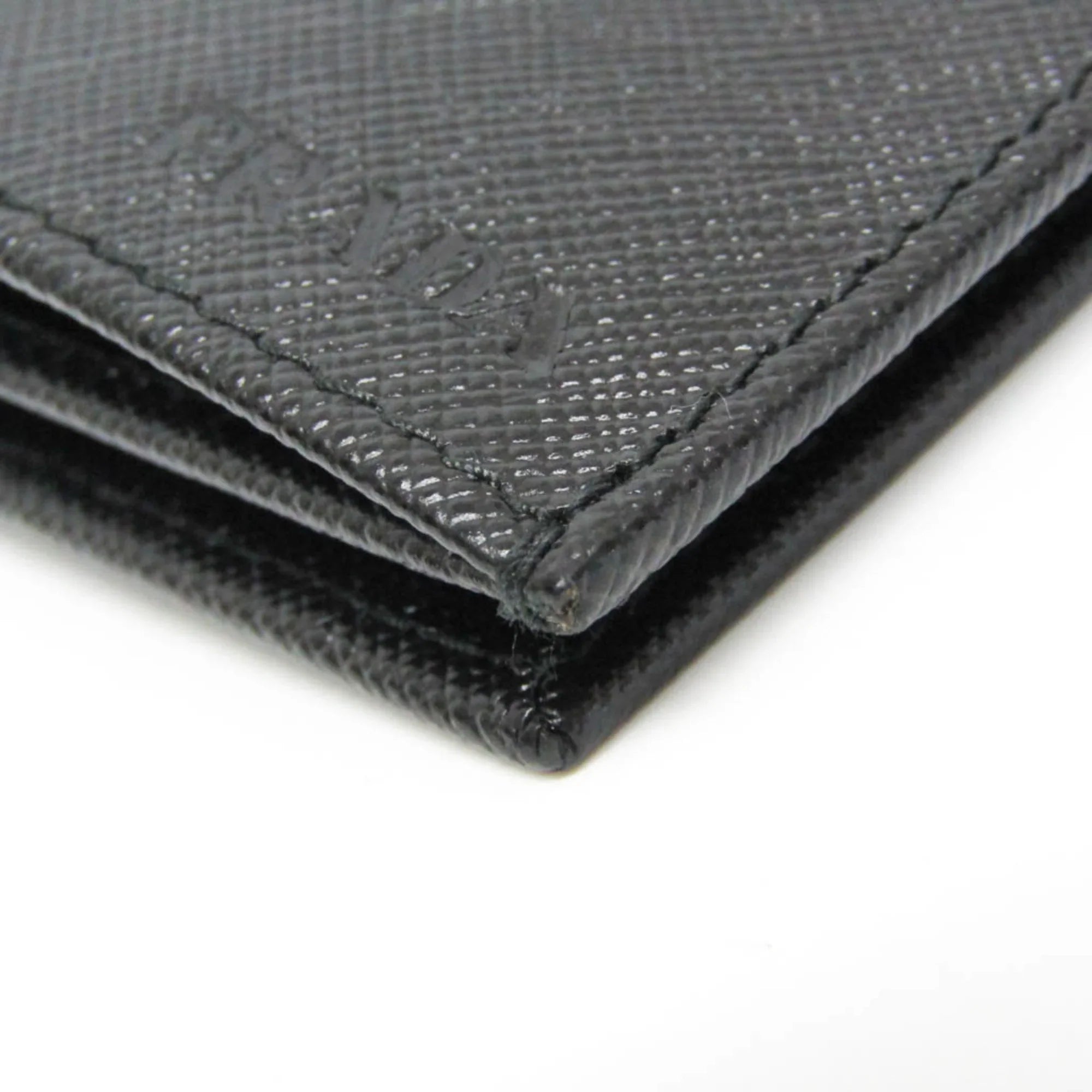 Pre-Owned Prada Saffiano 2M0836 Men's Leather Long Wallet (bi-fold) Black (Good)