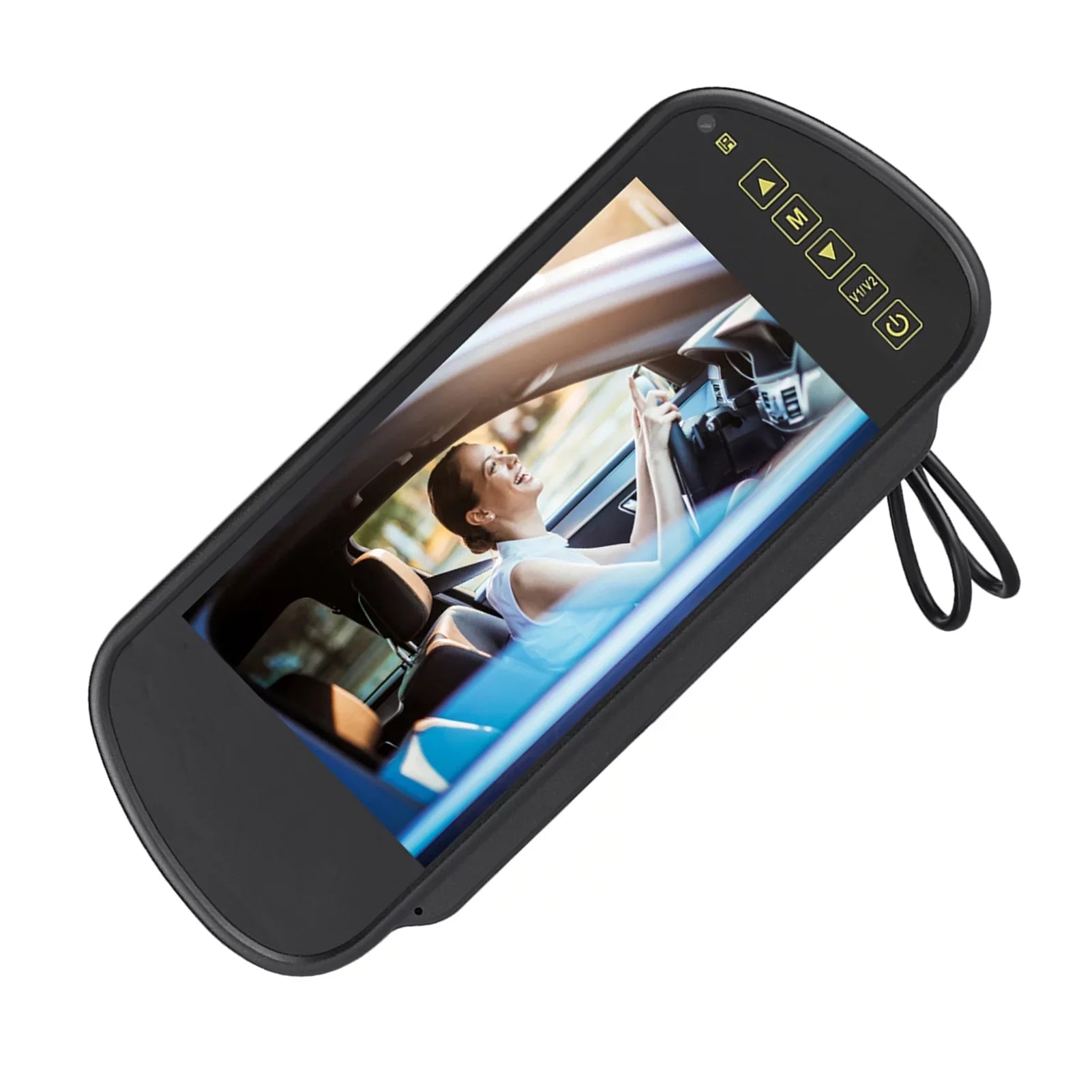 Lsaardth Car Rearview Mirror- 7inch Car Rearview Mirror  Auto Dimming Monitor Rear View Camera With Bracket