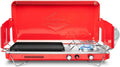 Hike Crew, 2in1 Gas Camping Stove, Portable Propane Grill/Stove, 2 Burners