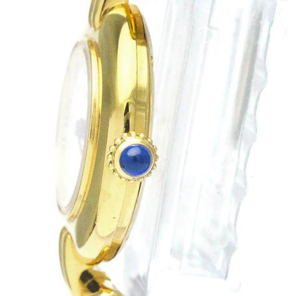 Pre-Owned  Must Colisee Gold Plated Leather Quartz Ladies Watch BF568960 (Good)