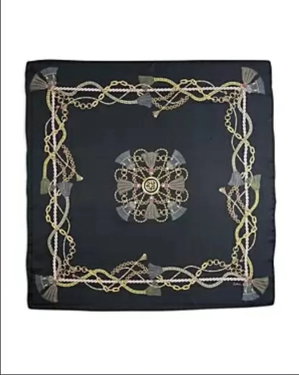 Echo Legacy Silk Tassel Print Square Scarf