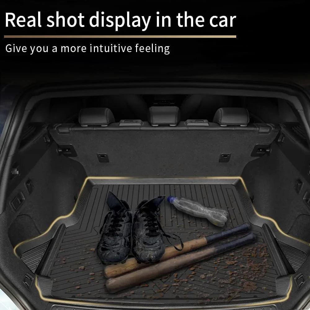 Upgrade Camry Cargo Liner |  Custom Fit Trunk Mat for 2018-2023 Toyota Camry & Camry Hybrid Accessories, Rubber Cargo Mat Trunk Liner Floor Mat for Toyota Camry 2018 2019 2020 2021 2022 2023