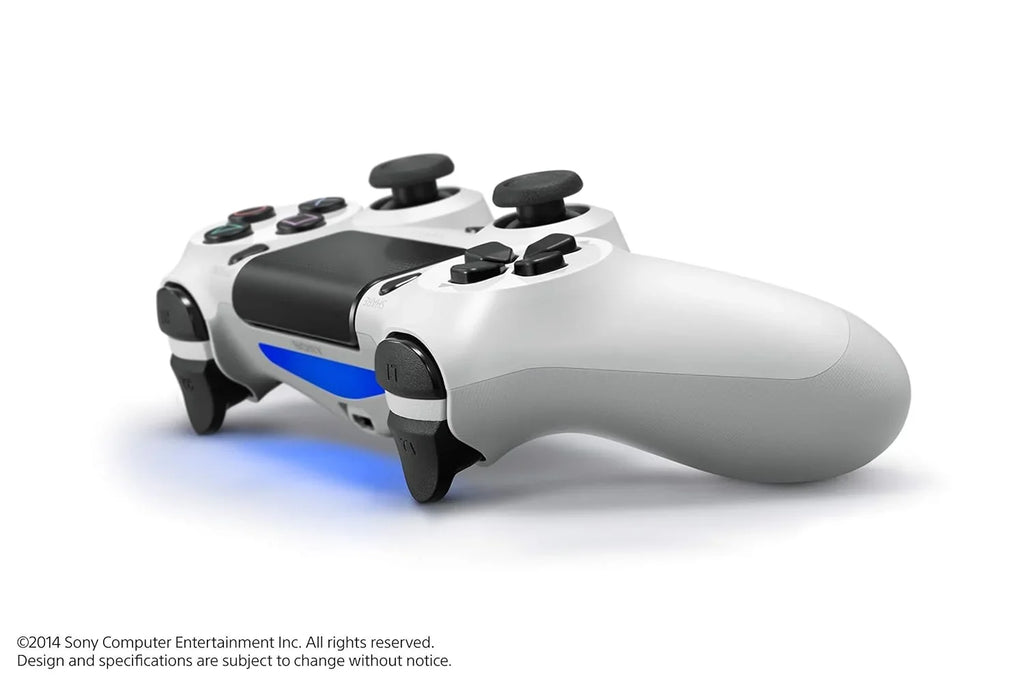 PS4 DualShock Wireless Controller Bundle - White - With Earbuds Like New with