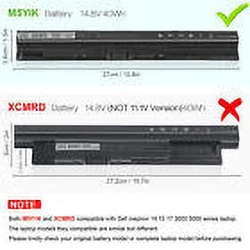 M5Y1K Laptop Battery for Dell Inspiron 3451 5451 5551 5555 5558 5559 GXVJ3 K185W
