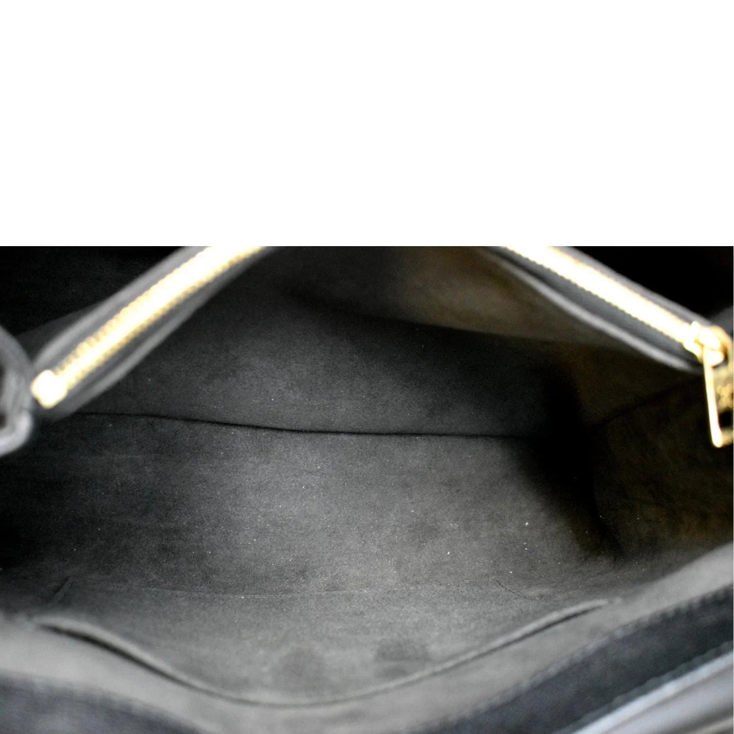 Pre-owned   Very One Handle Monogram Leather Shoulder Bag Black