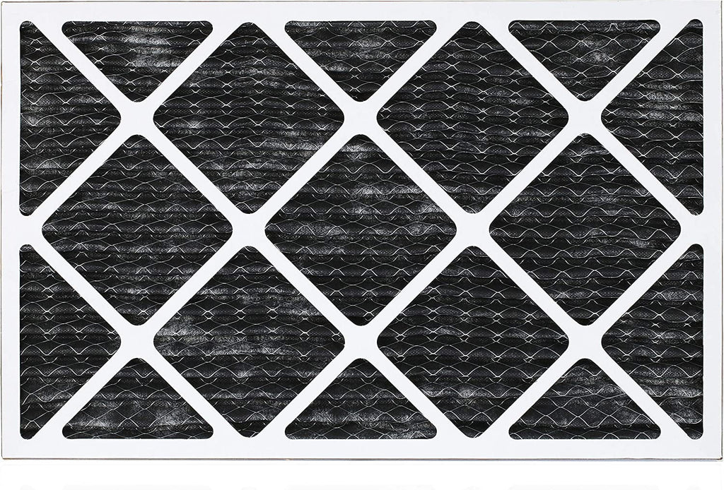 Filterbuy 14x20x1  8 Odor Eliminator Pleated   Furnace Air Filters with Activated Carbon (3-Pack)