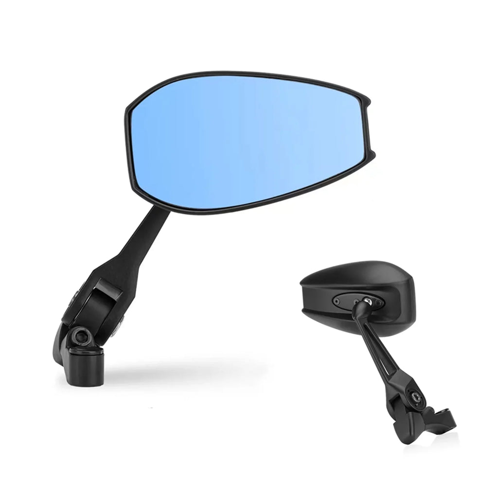 Universal Pair of Aluminum Motorcycle Rearview Mirrors with Electric Car Base - Anti-dazzle Reversing Mirror - Enhance Rear Visibility and Safety