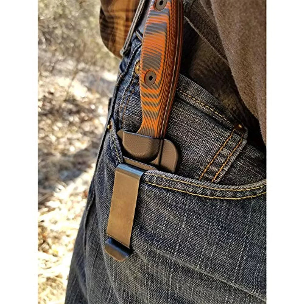 XAN2-006 Xancudo Fixed Blade Knife S35VN Stainless Steel & Orange/Black G10 Knives