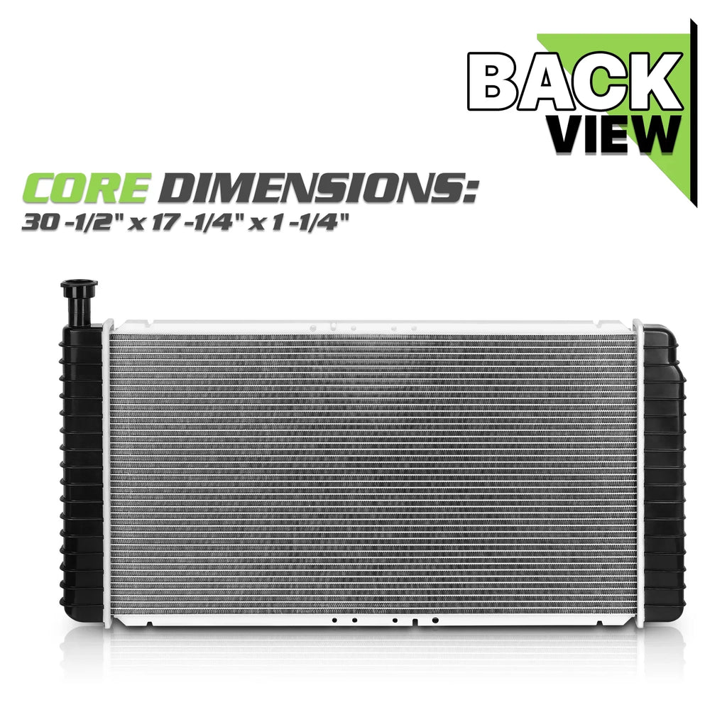 Magshion 2044 Aluminum Radiator  Replacement for Chevrolet Cargo Van (1997-1999), Savana 1500/2500 (1996-2002) 4.3L 5.0L 5.7L