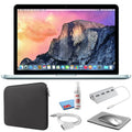 Apple MacBook Pro 13-inch (i5 2.7GHz, 128GB ) (Early 2015, MF839LL/A) - Silver Bundle with Black Zipper Sleeve + Laptop Starter Kit + Cleaning Kit (Refurbished)