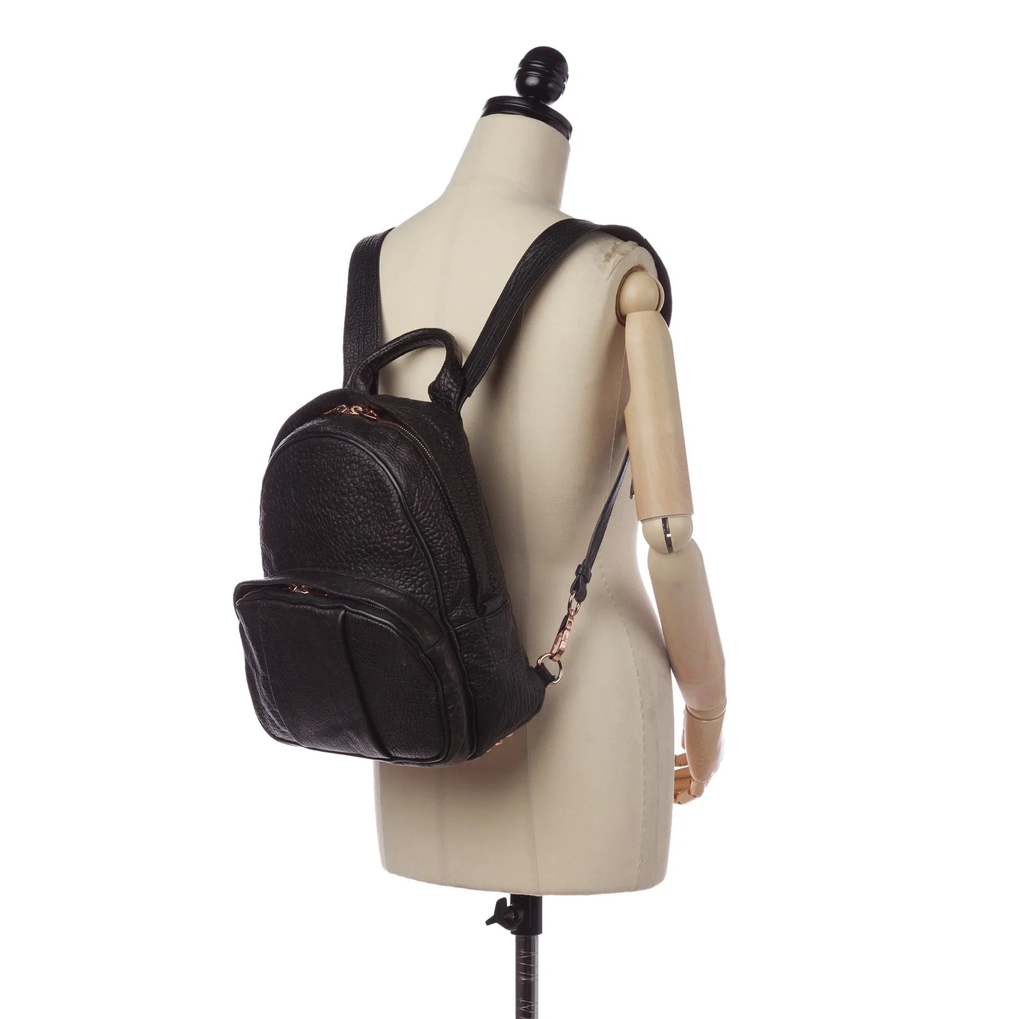 Pre-Owned Authenticated Alexander Wang Dumbo Backpack Calf Leather Black Unisex (Good)