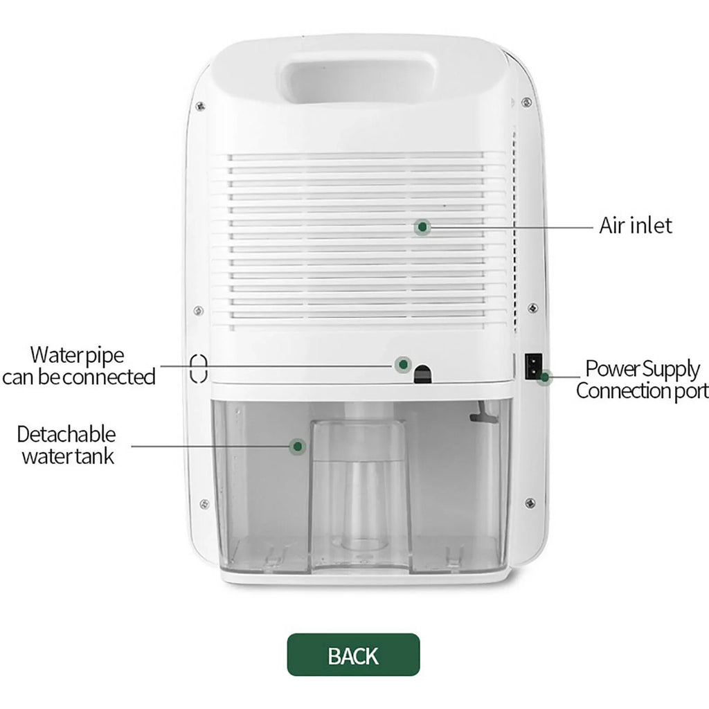 Portable 2.5L Dehumidifier 42W Small Dehumidifier with Remote Control for Home