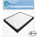 4-Pack Replacement for Blueair 200PF Air Purifier Filter - Compatible with Blueair 200 & 300 Air Filter