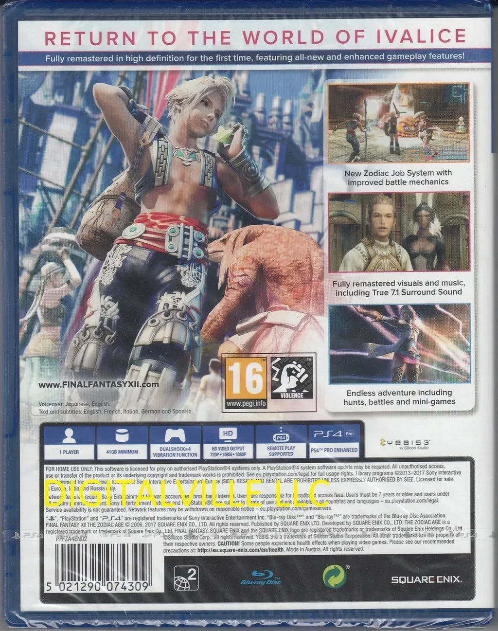 Final Fantasy  The Zodiac Age PS4 Sony PlayStation 4 Brand New Factory Sealed