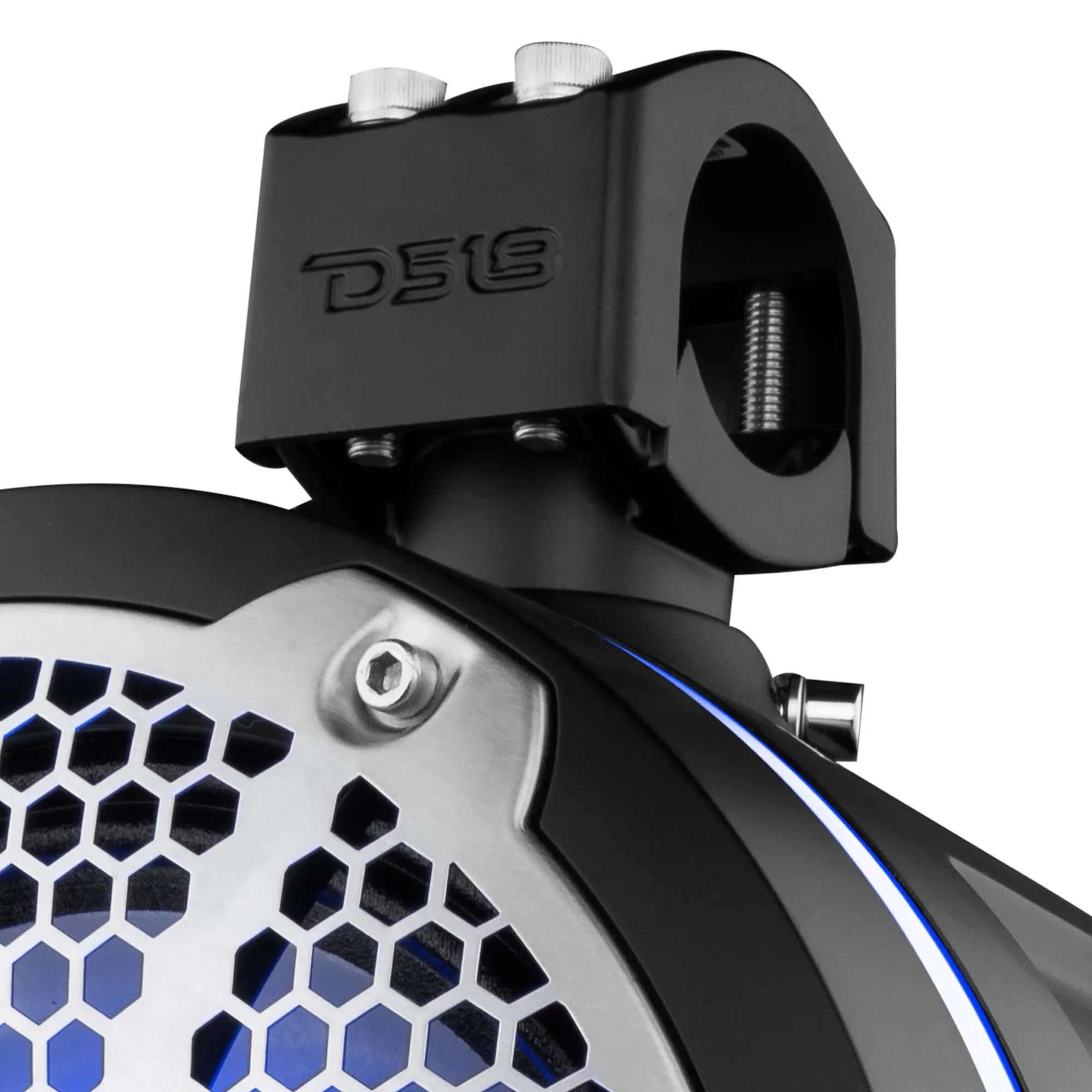 DS18  10" Neodymium Marine Towers w/Built-In Passive Radiator, 1" Driver &amp;   Lights - 900W - Black