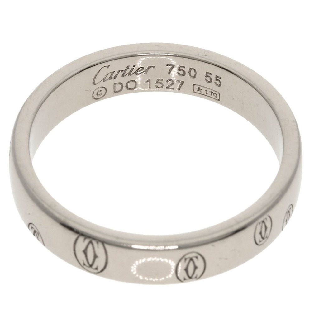 Pre-Owned Cartier Happy Birthday #55 Ring, 18K White Gold, Women's,  (Good)