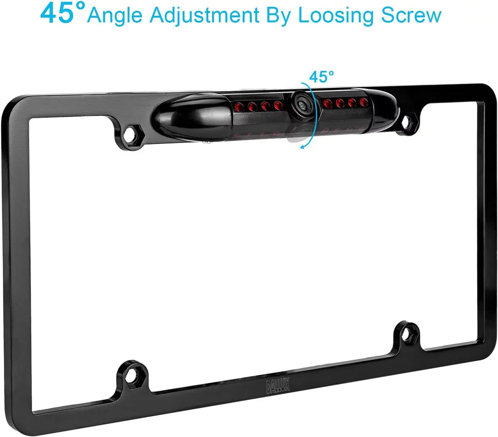 Backup Camera Rearview License Plate Waterproof for Kenwood -773S DNX773S Black