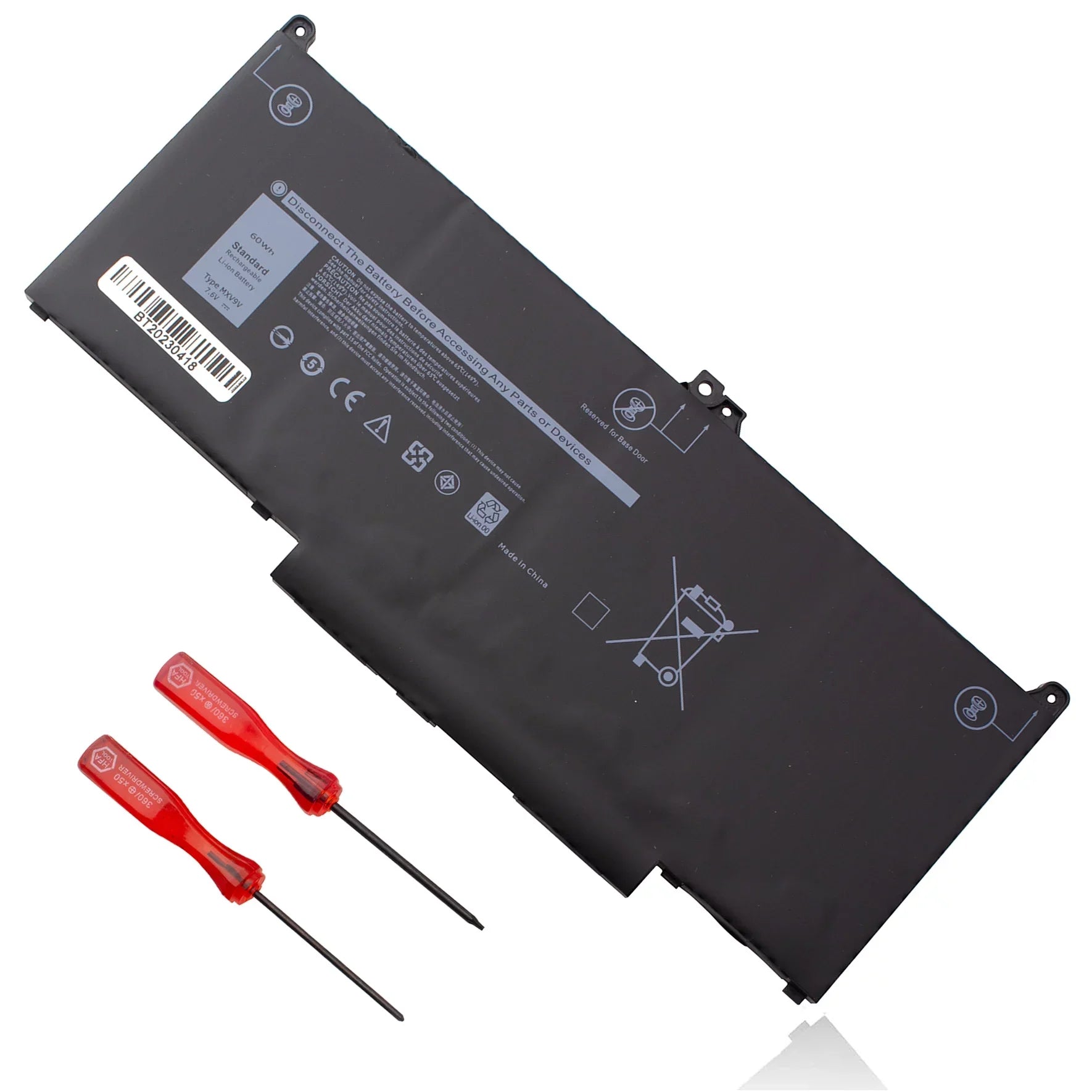 MXV9V 829MX Battery 60Wh for Dell Latitude 5300 E5300 5310 E5310 7300 E7300 7400 E7400, 5300 5310 2-in-1 Laptop P96G P96G001 P97G P97G001 P97G002 P99G P99G001 P100G P100G001 5VC2M 05VC2M 0829MX