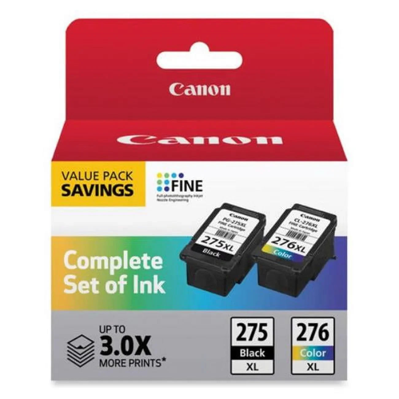Canon 4981C008 (-275XL/-276XL) High-Yield Multipack Ink, Black/Tri-Color