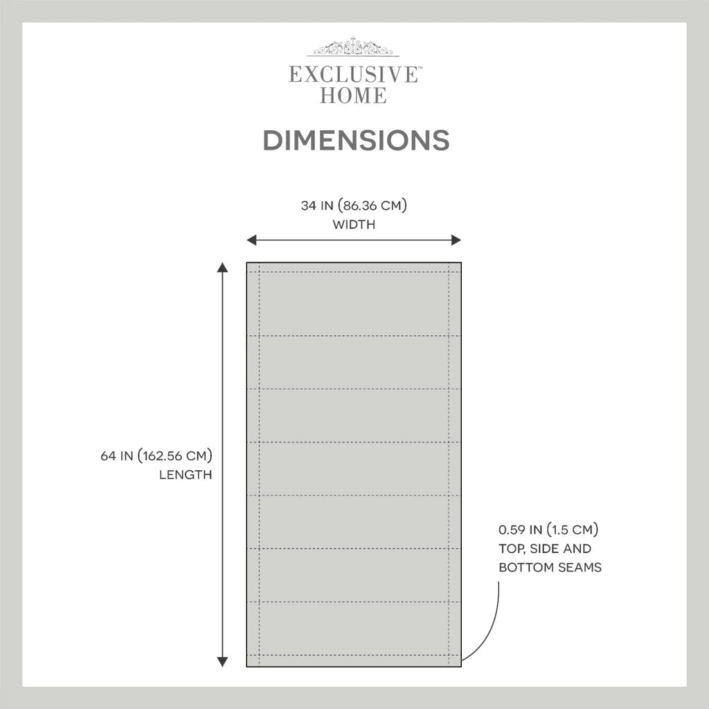Exclusive Home Montague Trellis Total Blackout Roman Shade, 34"x64", Silver