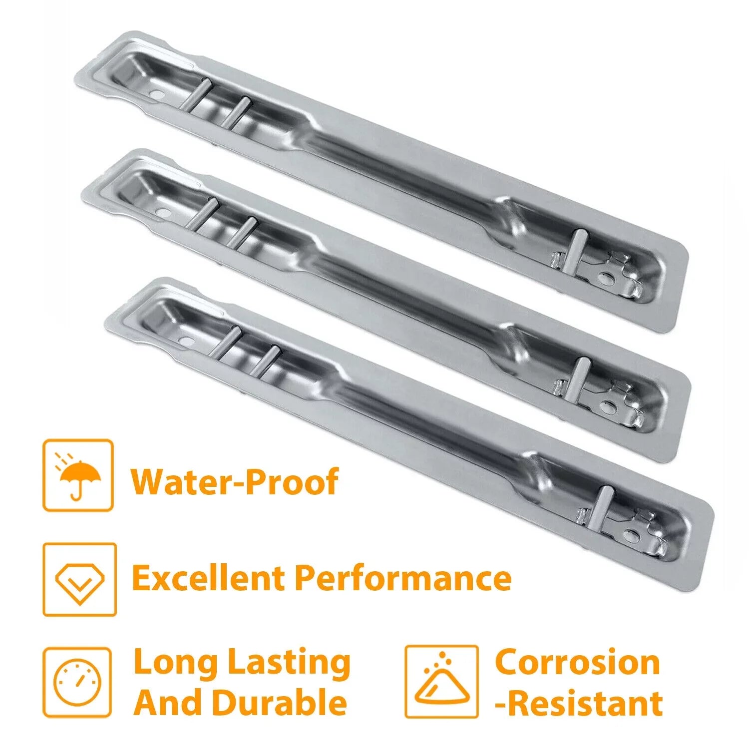 Rear Seat Brackets Fit for 2007-2018 Mercedes Benz Sprinter Models Set of 3 Steel Silvery