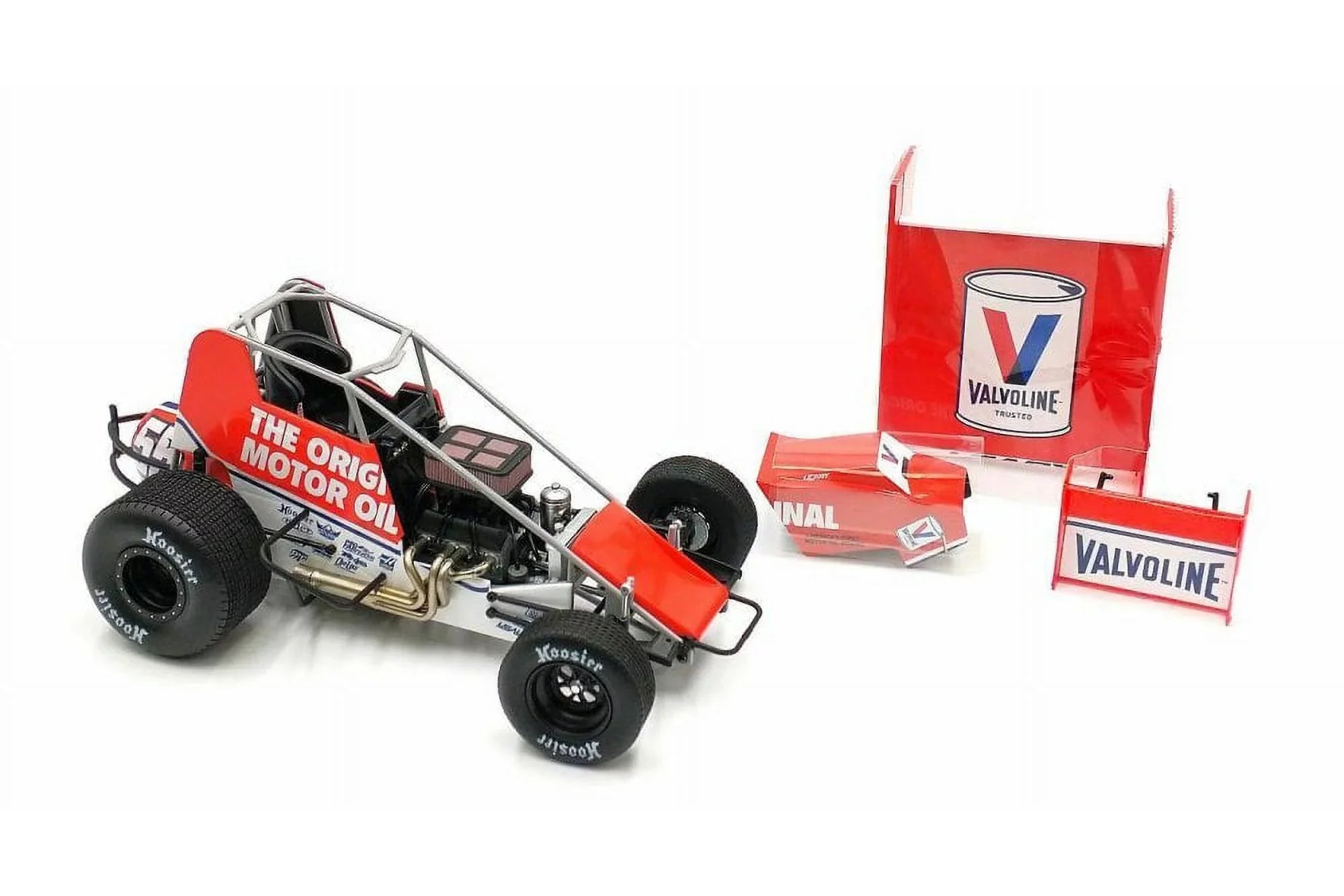 2021 Winged Sprint Car, #55 C.J. Leary "Valvoline" - Acme A1809515 - 1/18 scale Diecast Car