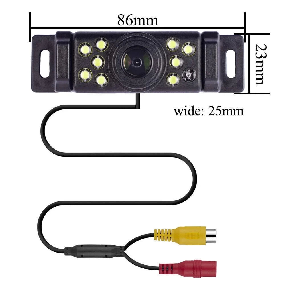 Wireless Car Backup Camera Rear View System  Night Vision + 5" Mirror Monitor