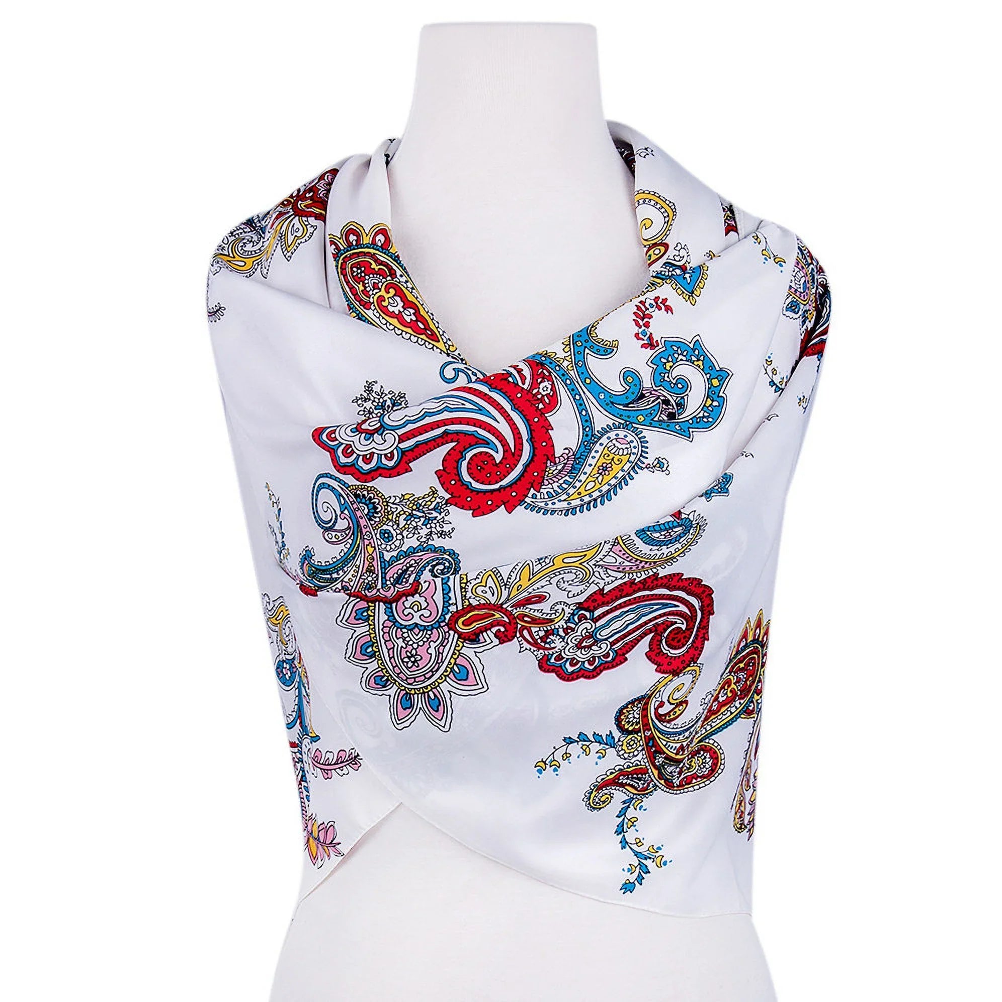 Evening Shawl and Wrap for Women Magic Land Silk Shawl 39x39” (100x100 cm) Travel Scarf Tops Fashion Shawl for Wedding
