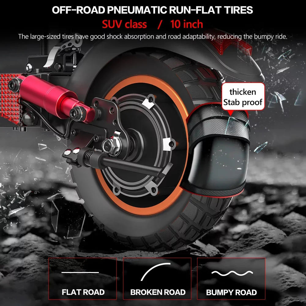 iENYRID Commuter E-Scooter Adult Electric Scooter with Seat,  Folding Adult Electric Skateboard up to 330lbs and 28 Miles Long Range, 10 inch Off Road Tires 600W(Peak 800W)
