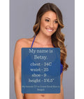Luli Fama Cosita Buena Wavey Triangle Bikini Top Electric Blue