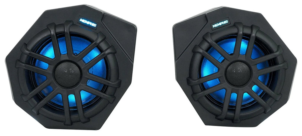 (2) Memphis CANAMX365FE Speakers+Pods+ Tower Speakers+Amp For 2017+ Can Am X3