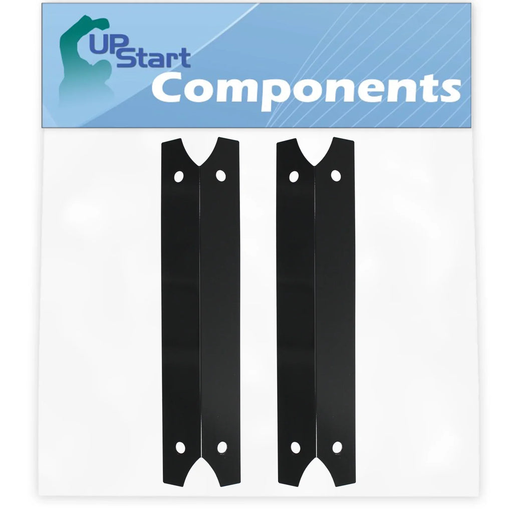 2-Pack  Grill Heat Shield Plate Tent Replacement Parts for Charmglow 8106320B - Compatible Barbeque Porcelain Steel Flame Tamer, Flavorizer Bar, Vaporizer Bar, Burner Cover 17 3/4"