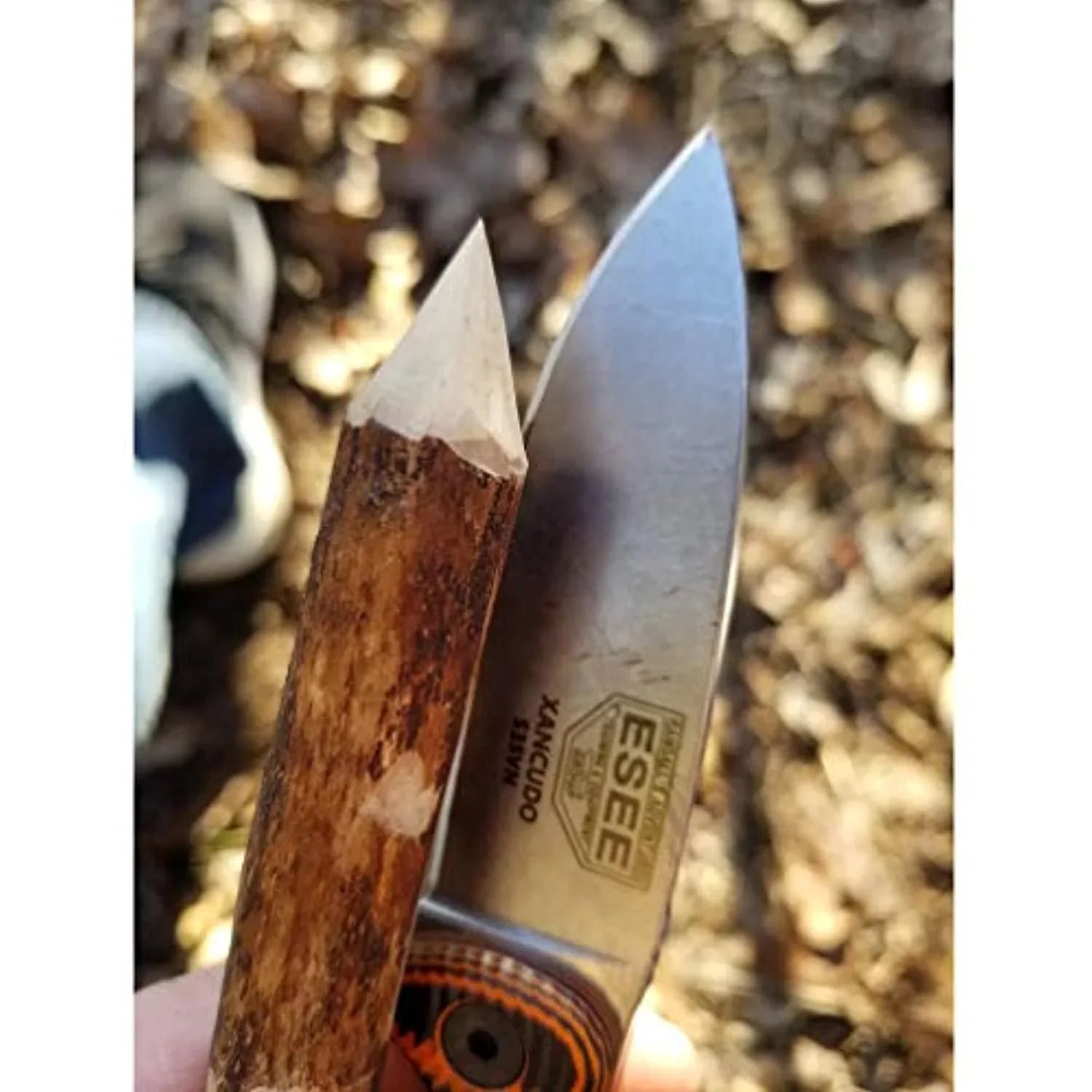 XAN2-006 Xancudo Fixed Blade Knife S35VN Stainless Steel & Orange/Black G10 Knives