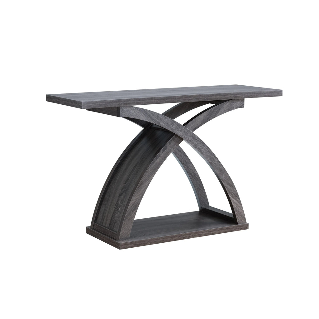 Denhour   Transitional Distressed Grey 47-inch 1-Shelf Sofa Table by