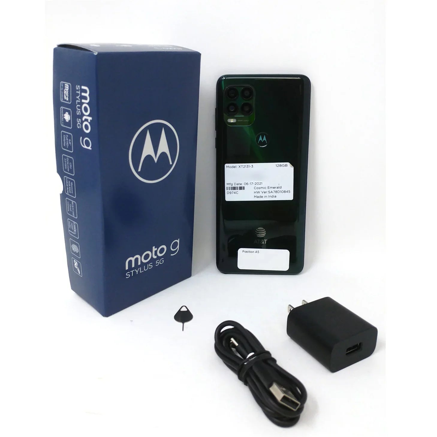 Open Box Motorola Moto G Stylus 5G 2021 128GB XT2131-3 Unlocked 6.8" 4GB  Phone - Cosmic Emerald