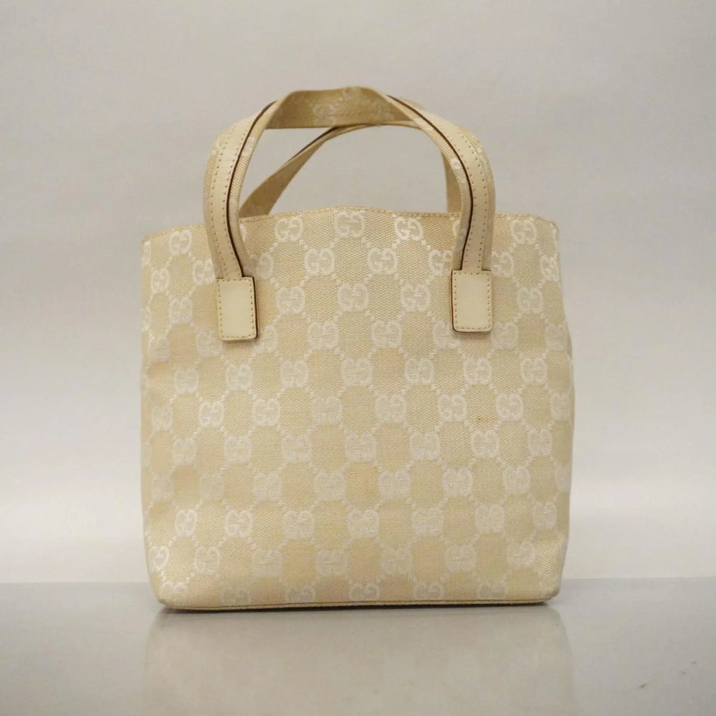 Pre-Owned Gucci Handbag  Canvas 002 1079 Leather Ivory Women's (Good)