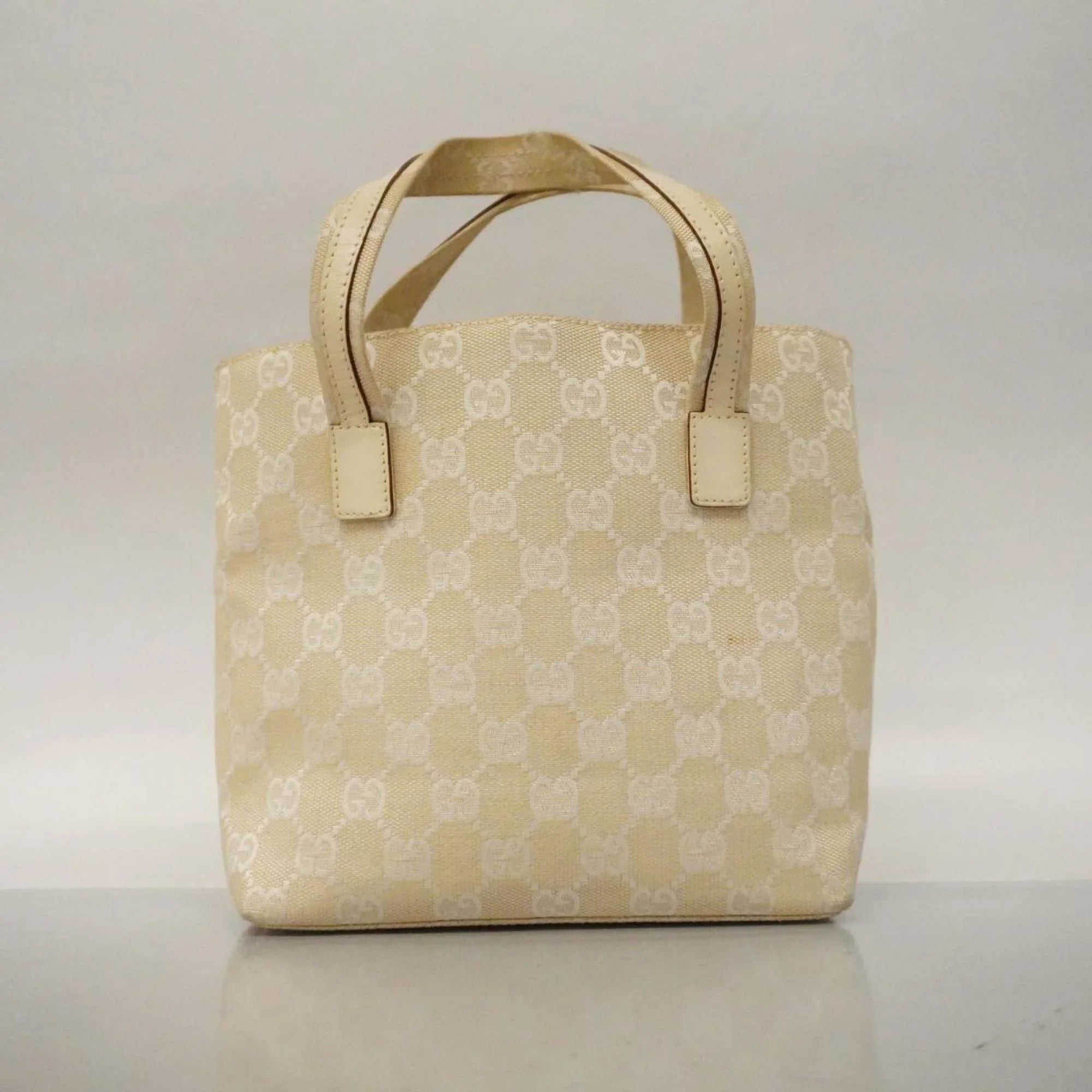 Pre-Owned Gucci Handbag  Canvas 002 1079 Leather Ivory Women's (Good)