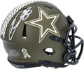 Ceedee Lamb Dallas Cowboys Autographed Riddell 2022 Salute To Service Speed Mini Helmet - Fanatics Authentic Certified