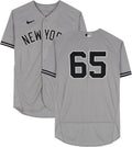 Nestor Cortes New York Yankees Player-Worn #65 Gray Jersey vs. Cleveland Indians on October 16, 2022 - Fanatics Authentic Certified